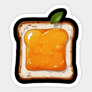 Orange Since Toast Bread Kawaii Yummy Sandwich Vintage Sticker